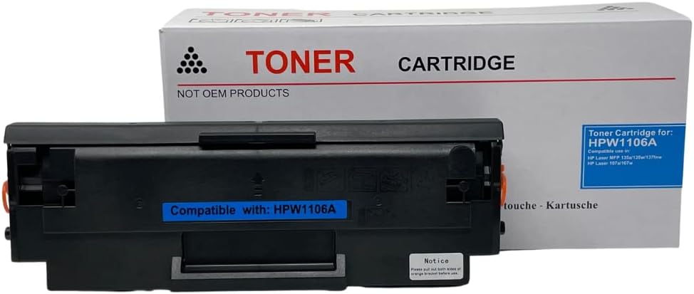 Toner 1106A compatibile HP laser MFP 135a 135w 137fnw laser 107a 107w senza chip